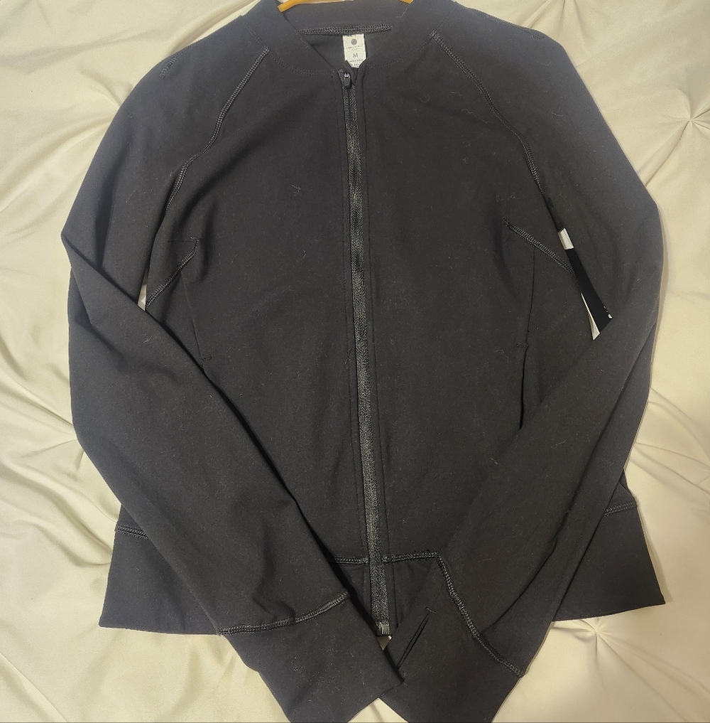Yogalicious Black Zip-Up Jacket NWT